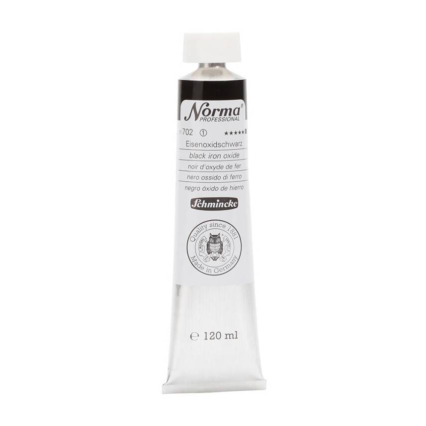 Schmincke Norma Professional Oil Paint Black Iron Oxide 120 ml - 1