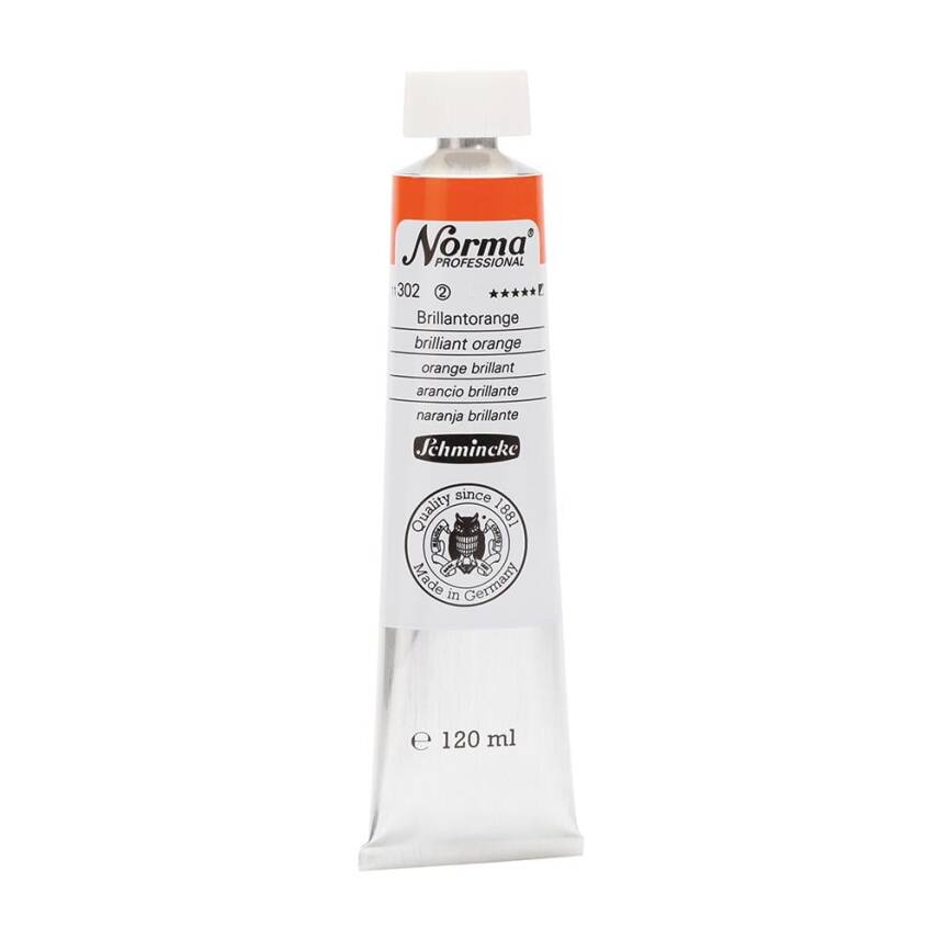 Schmincke Norma Professional Oil Paint Brilliant Orange 120 ml - 1
