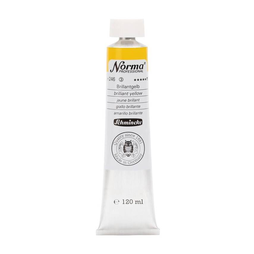 Schmincke Norma Professional Oil Paint Brilliant Yellow 120 ml - 1