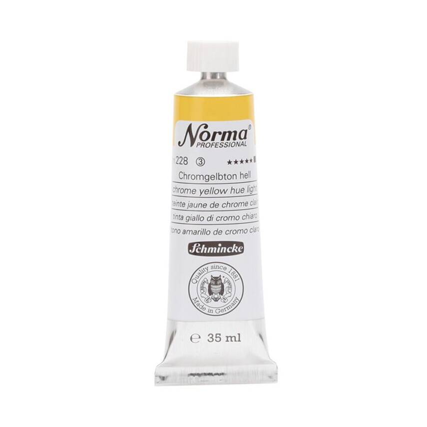 Schmincke Norma Professional Oil Paint Chrome Yellow Hue Light 35 ml - 1