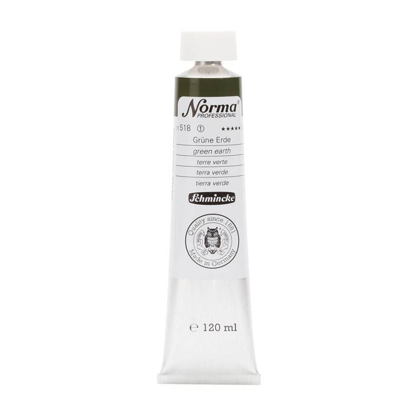 Schmincke Norma Professional Oil Paint Green Earth 120 ml - 1