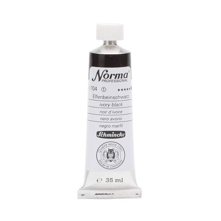 Schmincke Norma Professional Oil Paint Ivory Black 35 ml - 1