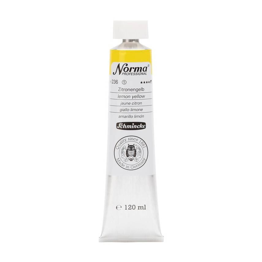 Schmincke Norma Professional Oil Paint Lemon Yellow 120 ml - 1