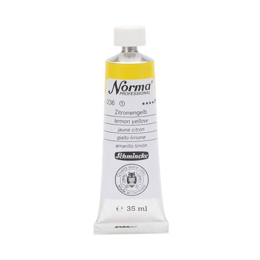 Schmincke Norma Professional Oil Paint Lemon Yellow 35 ml - 1