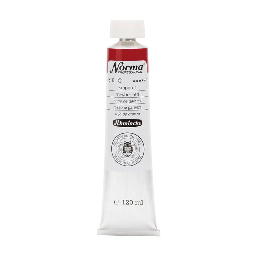 Schmincke Norma Professional Oil Paint Madder Red 120 ml - 1