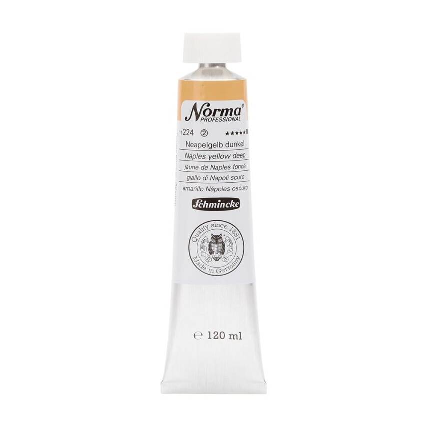 Schmincke Norma Professional Oil Paint Naples Yellow Deep 120 ml - 1
