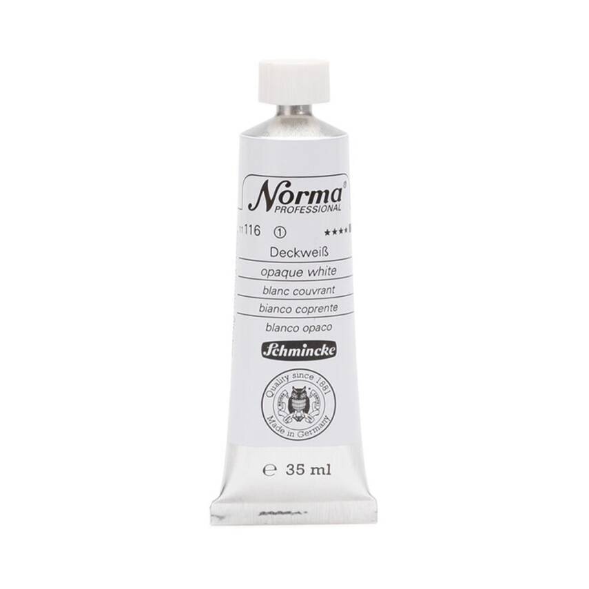 Schmincke Norma Professional Oil Paint Opaque White 35 ml - 1