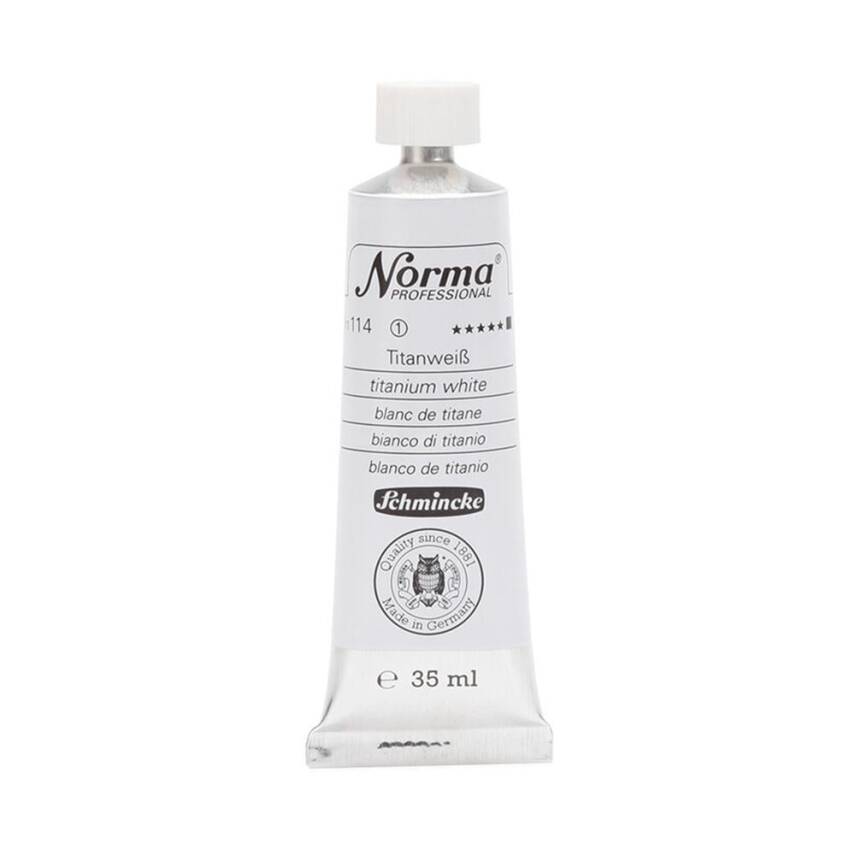 Schmincke Norma Professional Oil Paint Titanium White 35 ml - 1