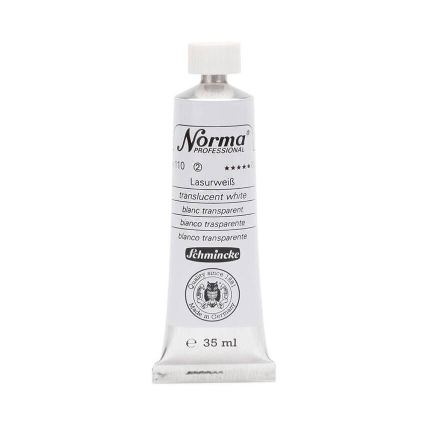 Schmincke Norma Professional Oil Paint Translucent White 35 ml - 1