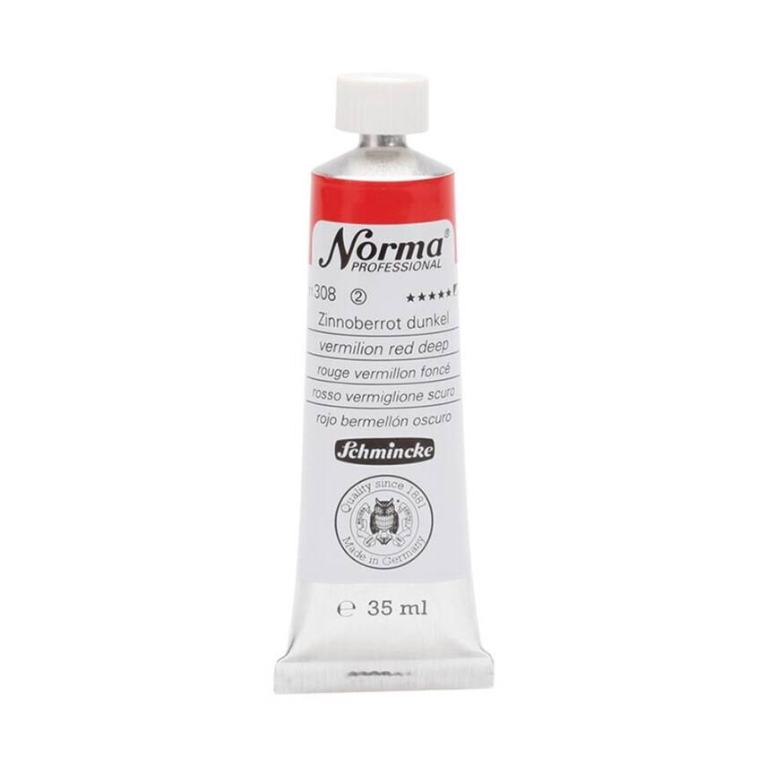 Schmincke Norma Professional Oil Paint Vermilion Red Deep 35 ml - 1