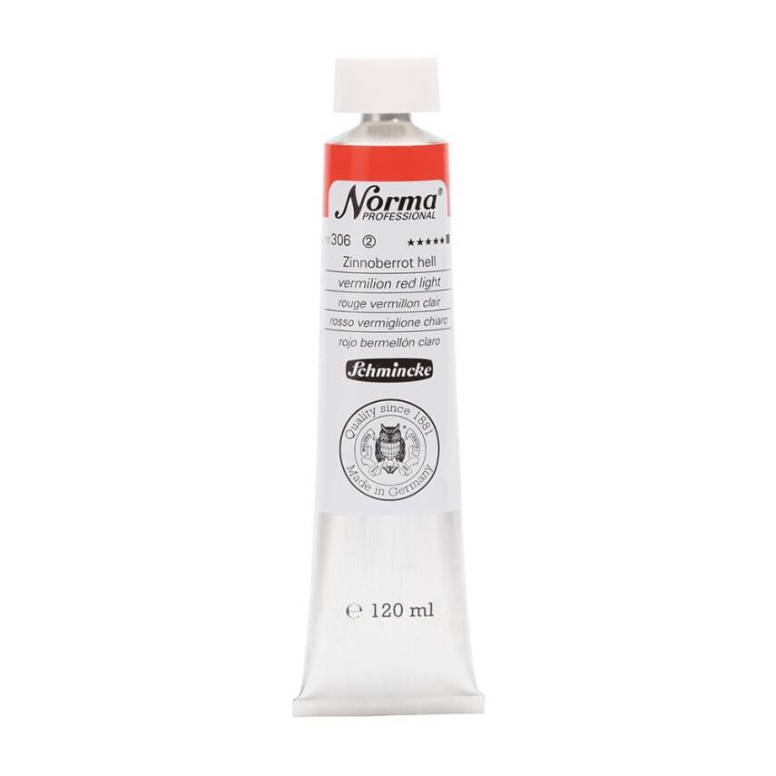 Schmincke Norma Professional Oil Paint Vermilion Red Light 120 ml - 1