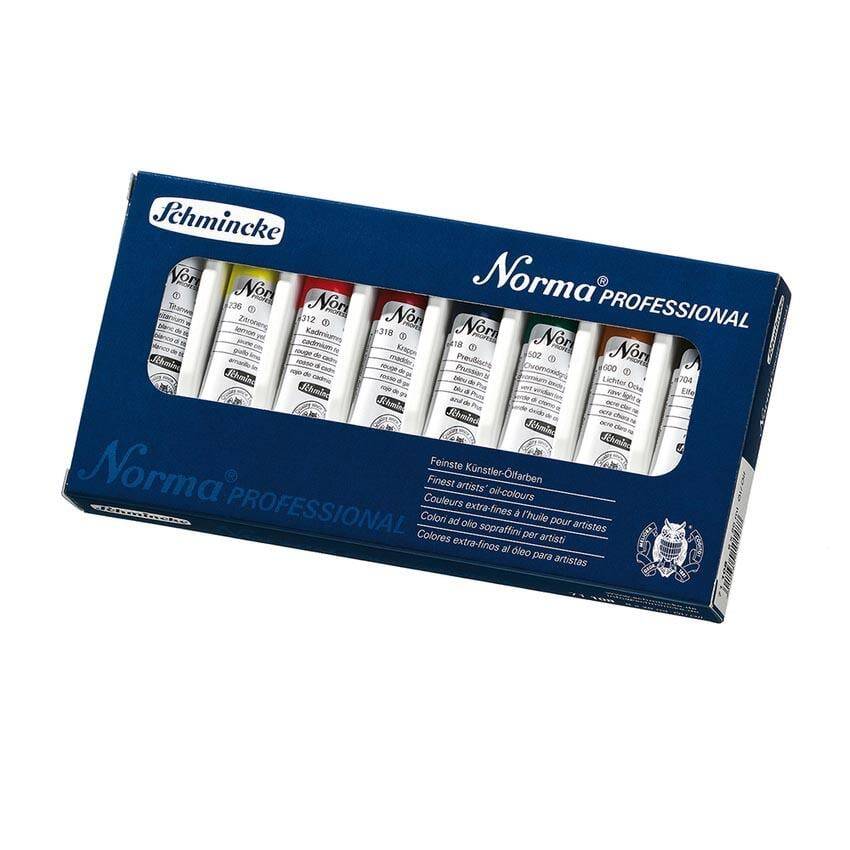 Schmincke Norma Professional Water Soluble Oil Paint Set 8 x 35 ml - 1