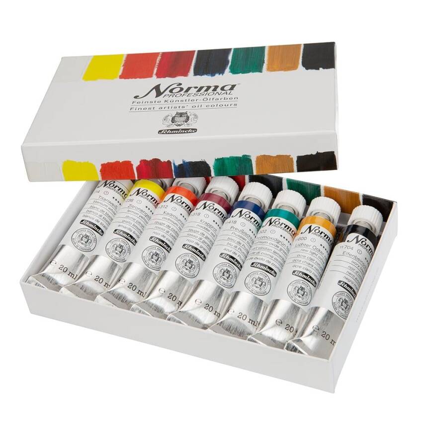 Schmincke Norma Professional Yağlı Boya Seti 8 x 20 ml - 1