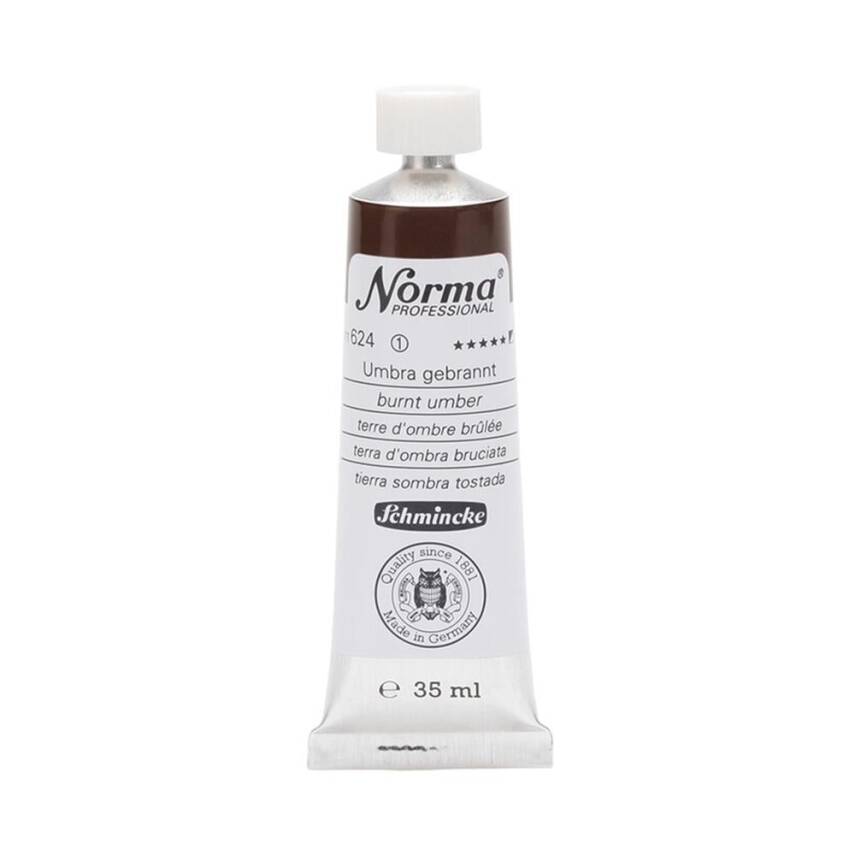 Schmincke Norma Profesyonel 35 ml 624 Burnt Umber    - 1