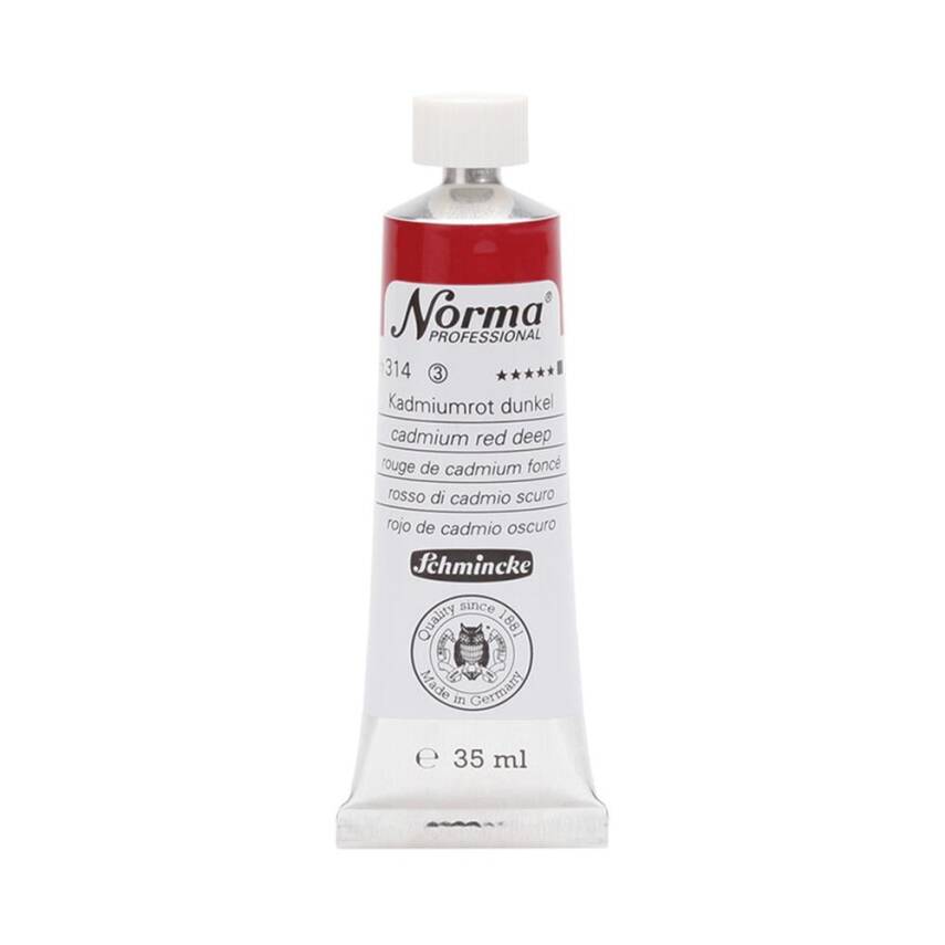 Schmincke Norma Profesyonel 35 ml 314 Cadmium Red Deep   - 1