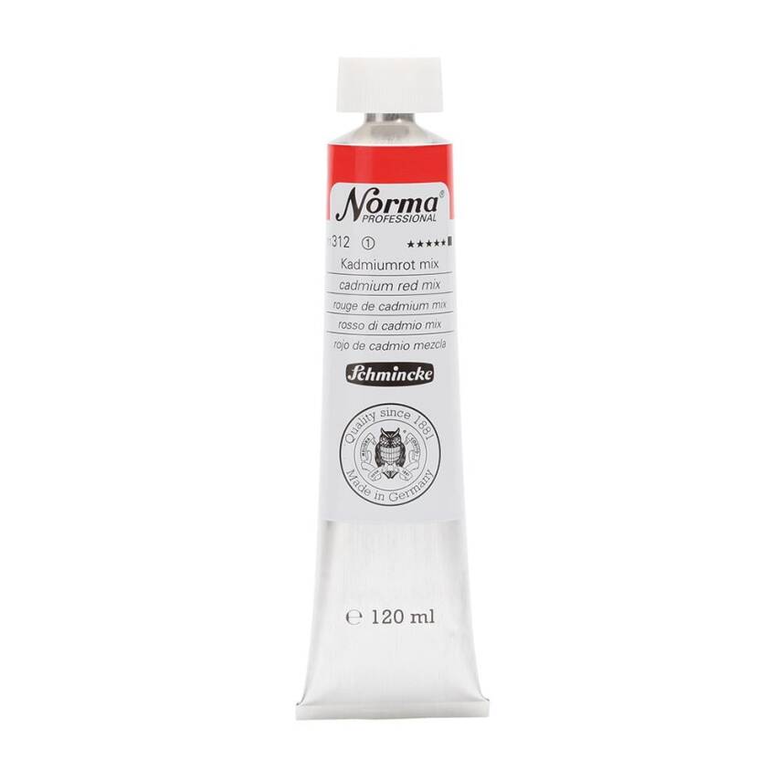 Schmincke Norma Profesyonel 120 ml 312 Cadmium Red Mix  - 1