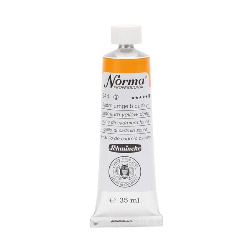 Schmincke Norma Profesyonel 35 ml 244 Cadmium Yellow Deep   - 1