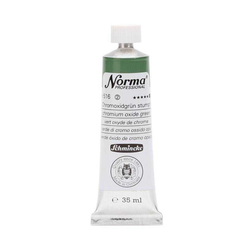 Schmincke Norma Profesyonel 35 ml 516 Chromium Oxide Green   - 1