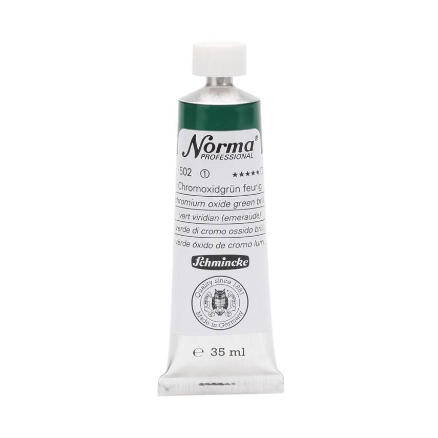 Schmincke Norma Profesyonel 35 ml 502 Chromium Oxide Green Brill  - 1