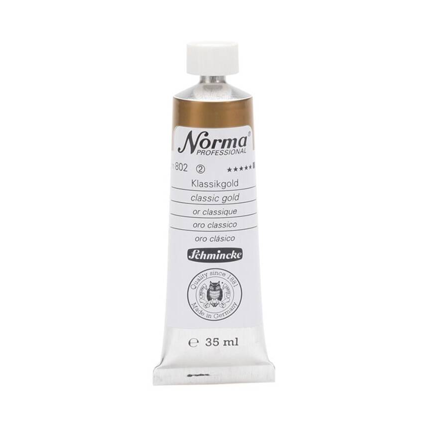 Schmincke Norma Profesyonel 35 ml 802 Classic Gold    - 1