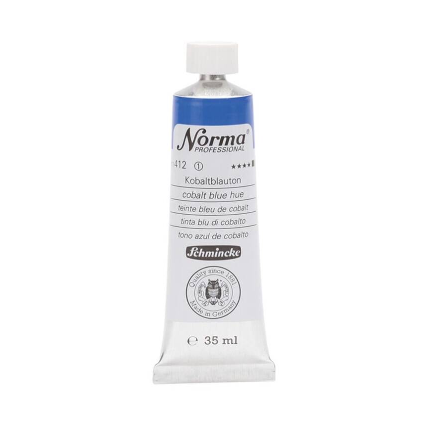 Schmincke Norma Profesyonel 35 ml 412 Cobalt Blue Hue   - 1
