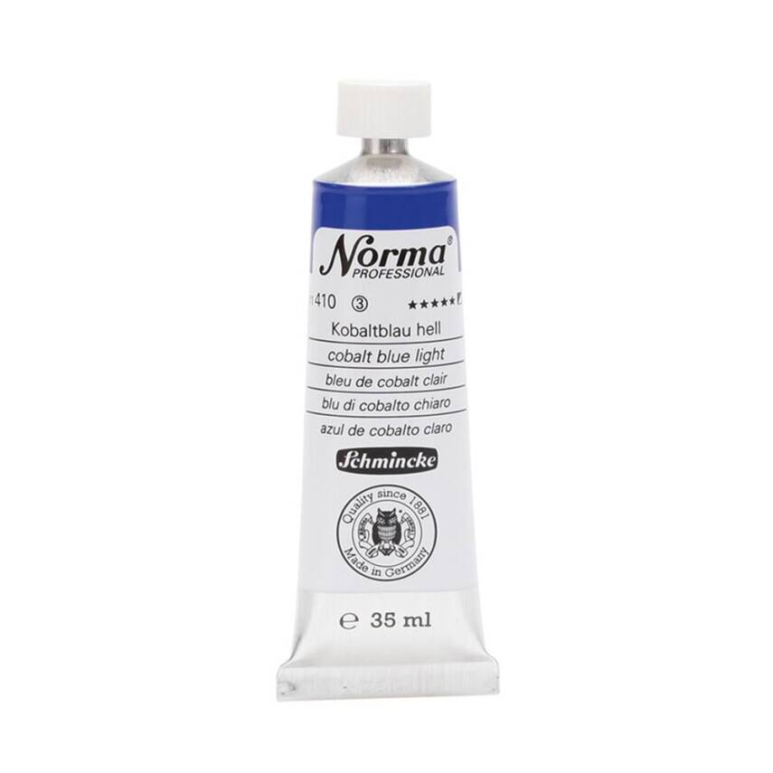Schmincke Norma Profesyonel 35 ml 410 Cobalt Blue Light   - 1