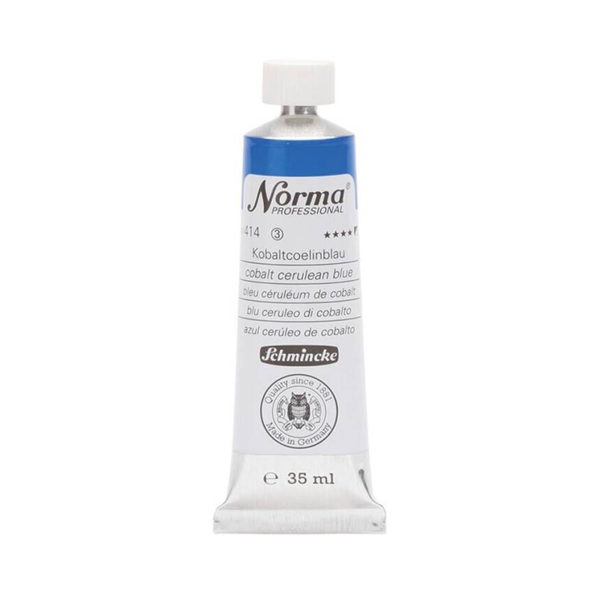 Schmincke Norma Profesyonel 35 ml 414 Cobalt Cerulean Blue   - 1
