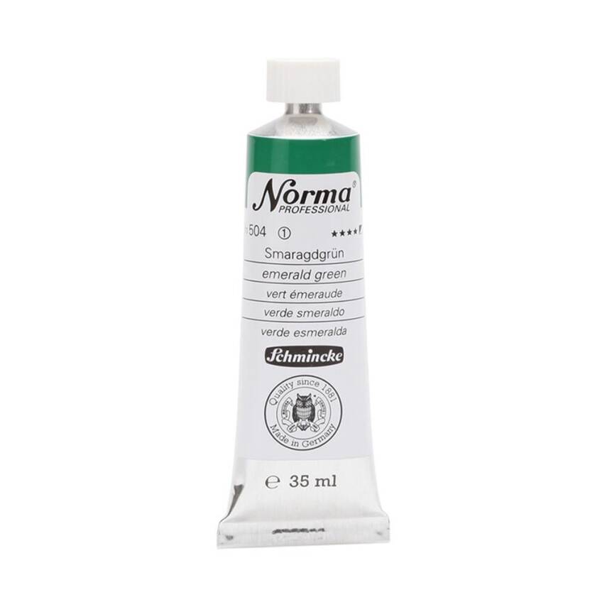 Schmincke Norma Profesyonel 35 ml 504 Emerald Green    - 1