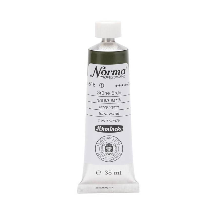 Schmincke Norma Profesyonel 35 ml 518 Green Earth    - 1