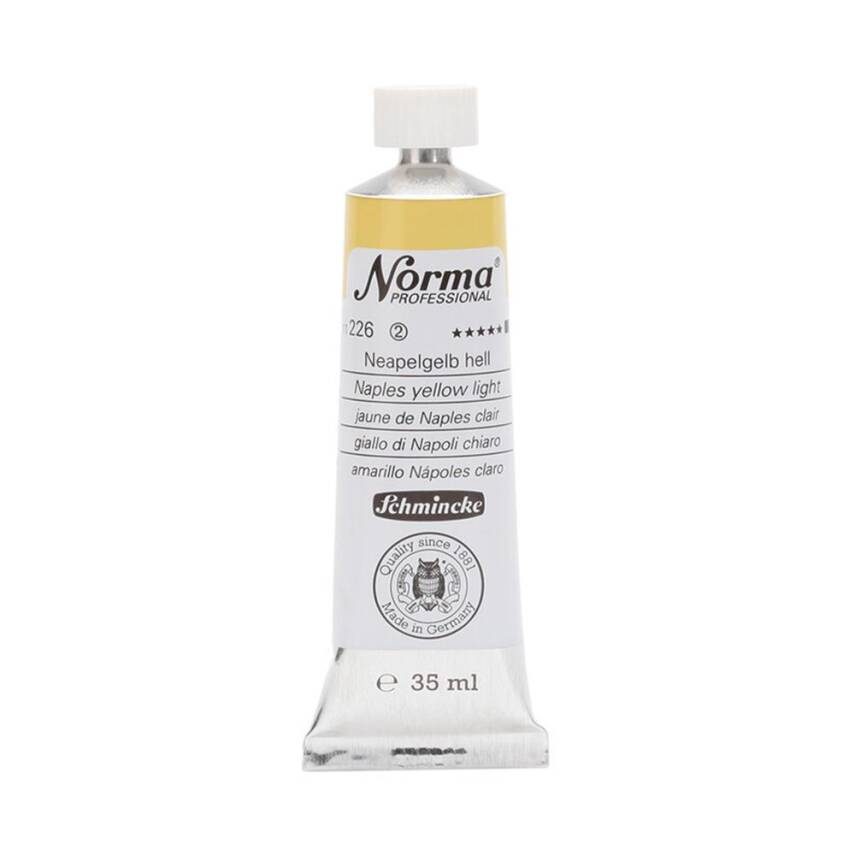 Schmincke Norma Profesyonel 35 ml 226 Naples Yellow Light   - 1