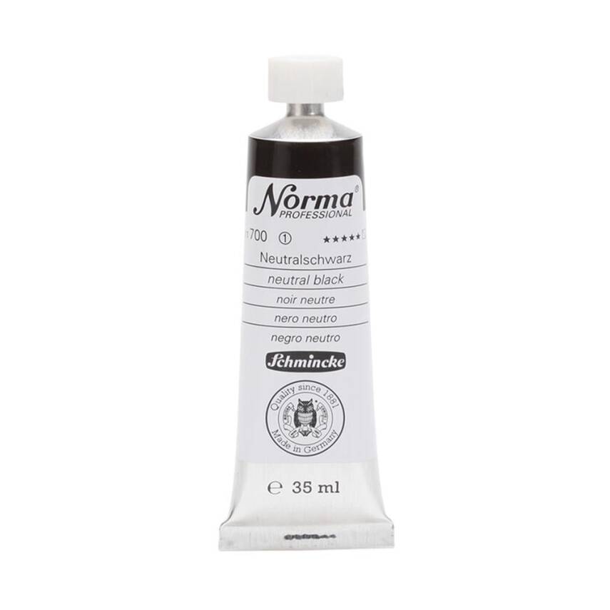 Schmincke Norma Profesyonel 35 ml 700 Neutral Black    - 1