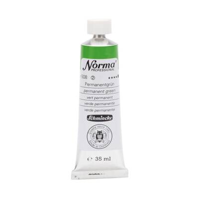 Schmincke Norma Profesyonel 35 ml 508 Permanent Green   