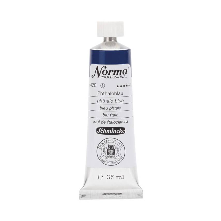 Schmincke Norma Profesyonel 35 ml 420 Phthalo Blue    - 1