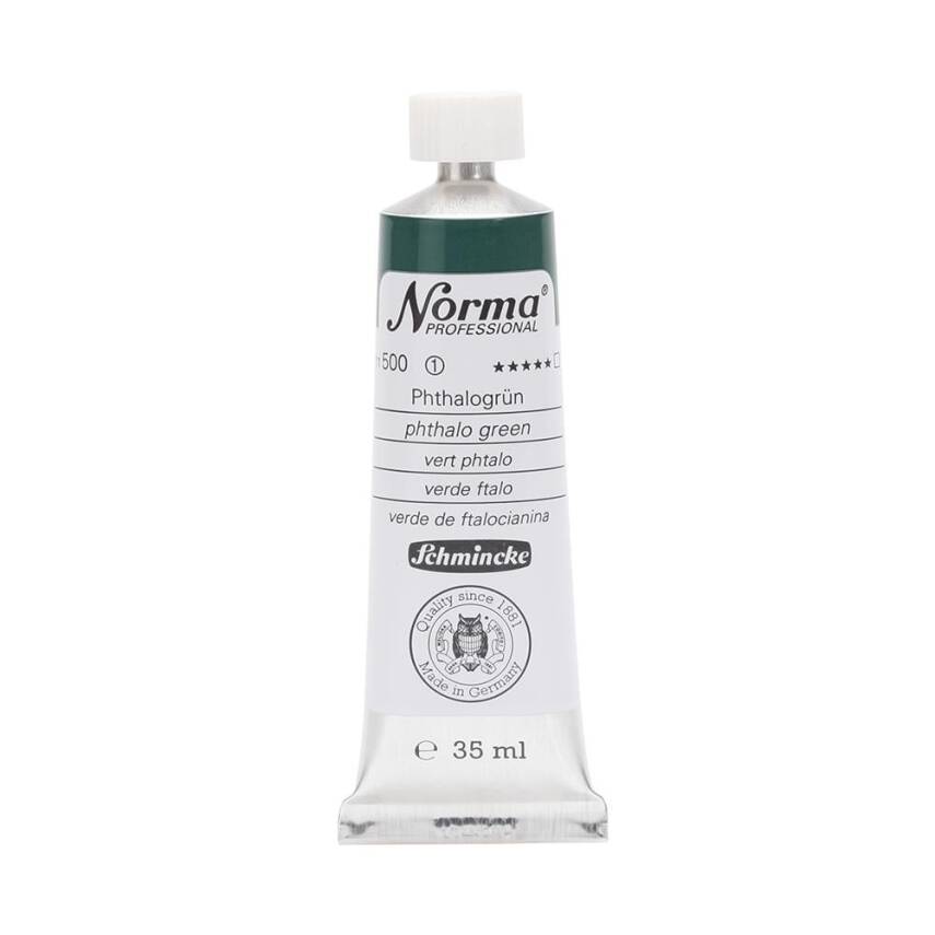 Schmincke Norma Profesyonel 35 ml 500 Phthalo Green    - 1