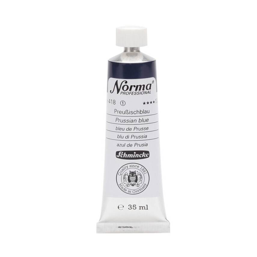 Schmincke Norma Profesyonel 35 ml 418 Prussian Blue    - 1