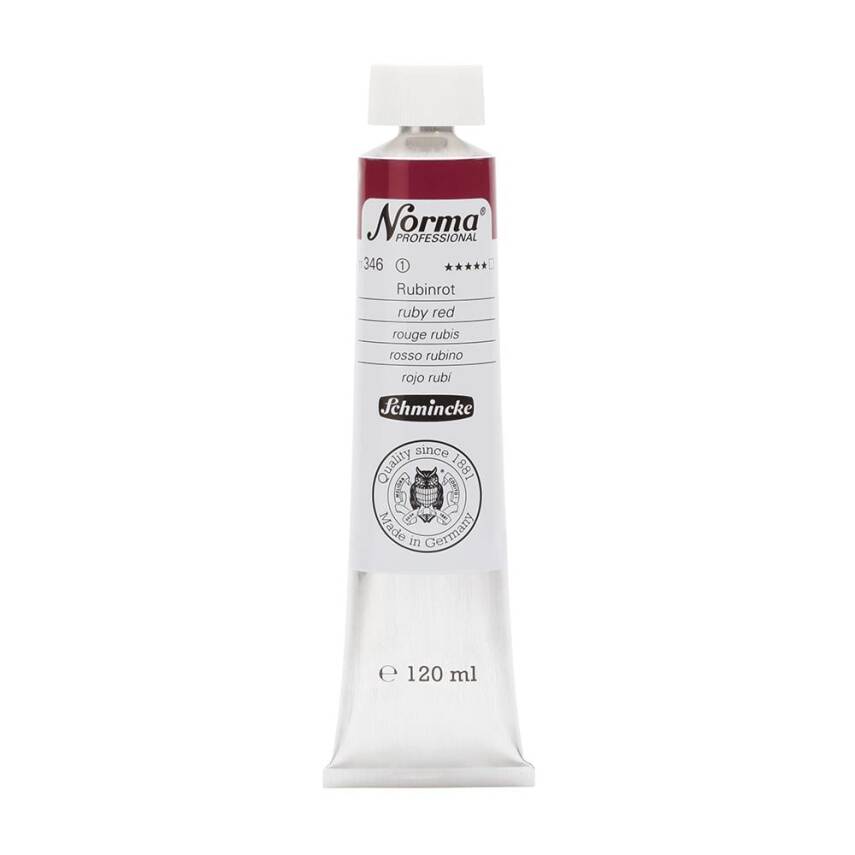 Schmincke Norma Profesyonel 120 ml 346 Ruby Red   - 1
