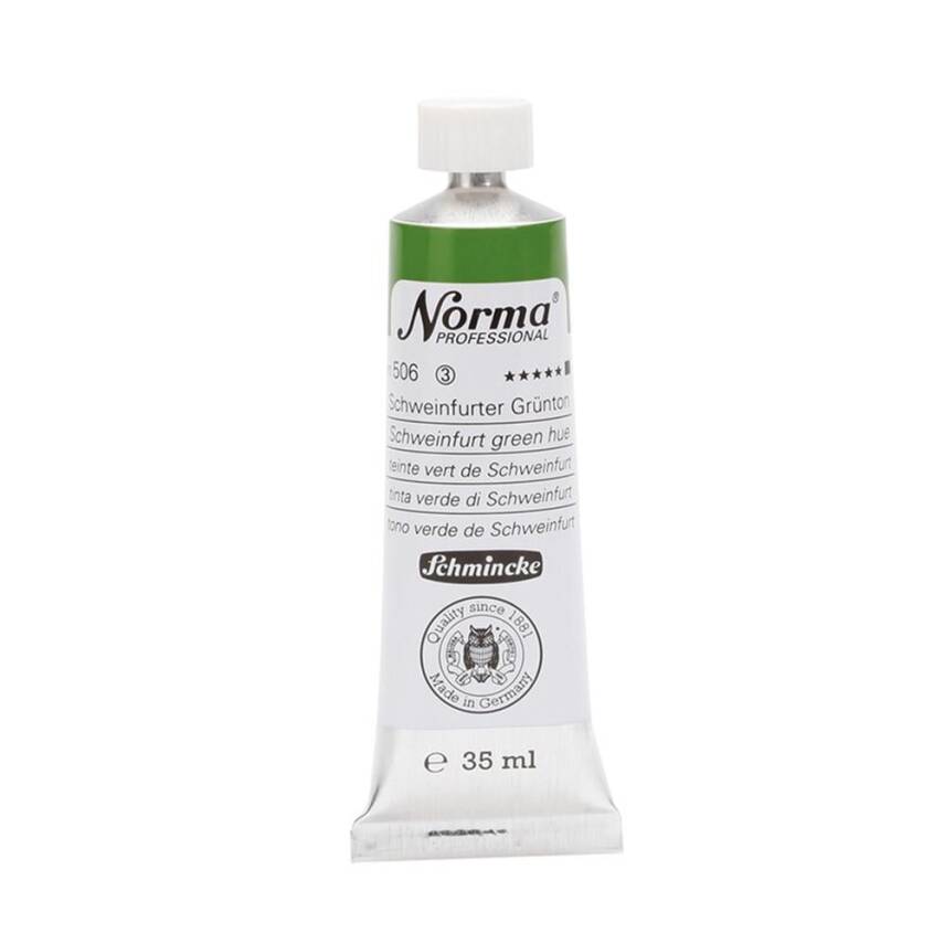 Schmincke Norma Profesyonel 35 ml 506 Schweinfurt Green Hue   - 1