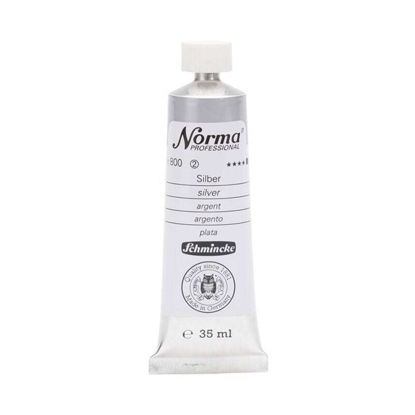 Schmincke Norma Profesyonel 35 ml 800 Silver     - 1