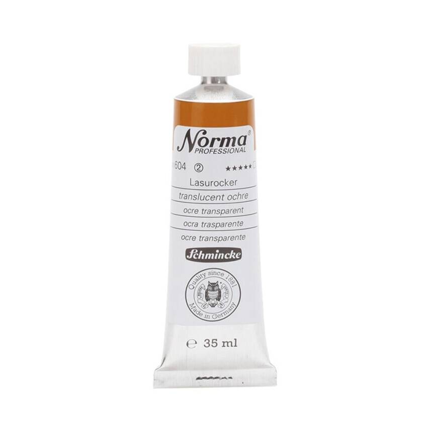 Schmincke Norma Profesyonel 35 ml 604 Translucent Ochre    - 1