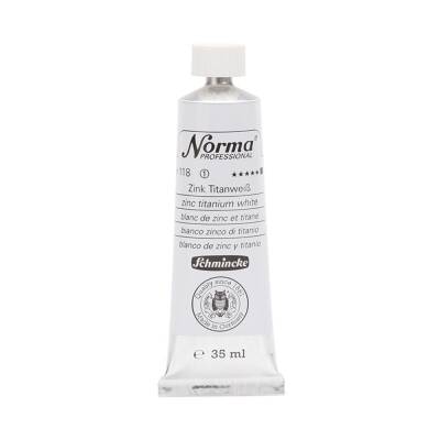 Schmincke Norma Profesyonel 35 ml 118 Zinc Titanium White  