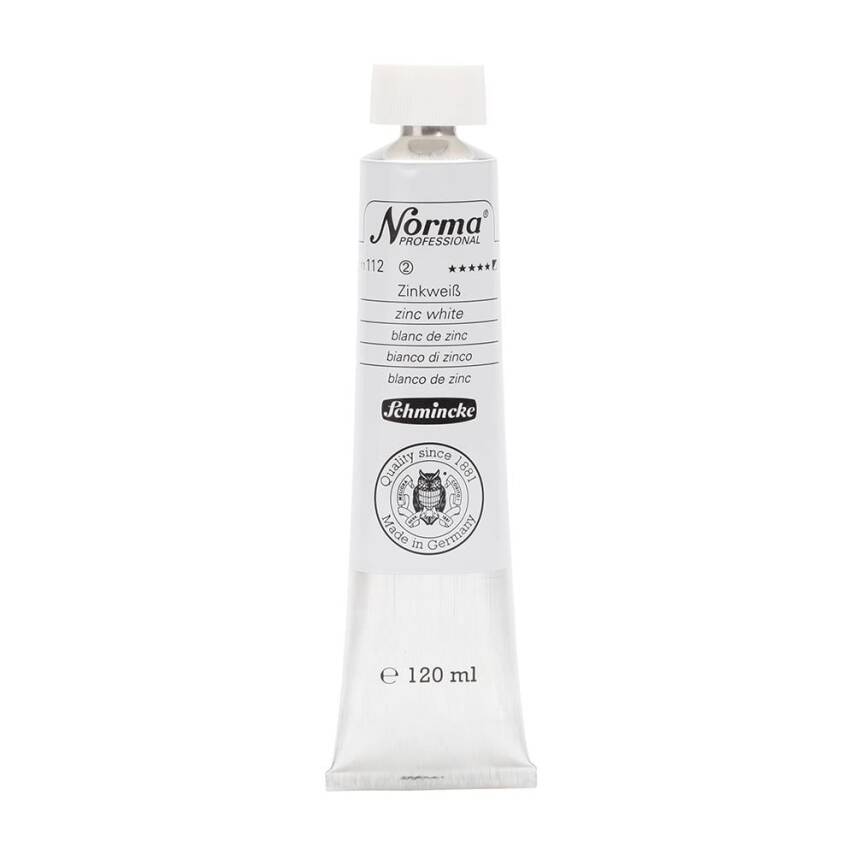 Schmincke Norma Profesyonel 120 ml 112 Zinc White   - 1