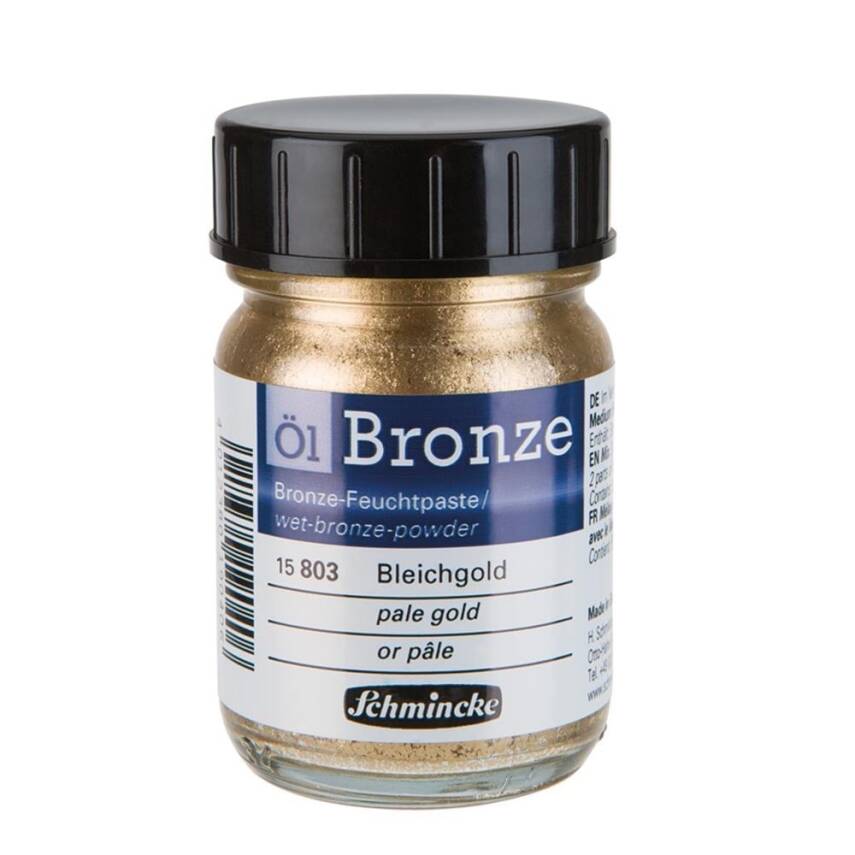 Schmincke Oil Bronze Oil Paint Gilding Pigment 50 ml 803 Pale Gold - 1