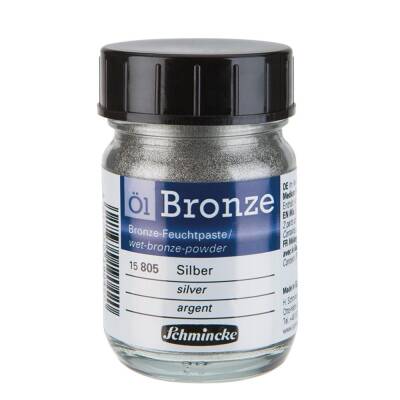 Schmincke Oil Bronze Yağlı Boya Yaldız Pigment 50 ml 805 Silver