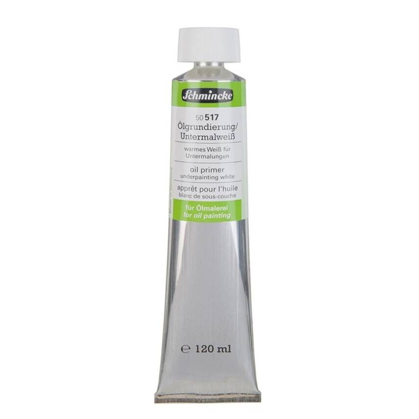 Schmincke Oil Primer Underpainting White Yağlı Boya Alt Astar Beyaz 120 ml 50517 - 1