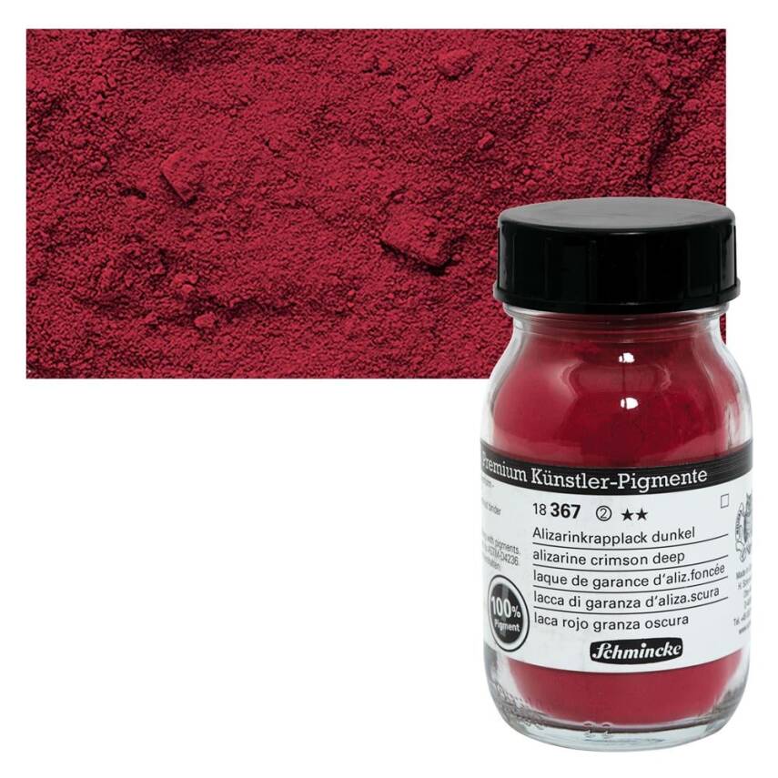 Schmincke Powder Pigment Alizarine Crimson Deep 100 ml - 1