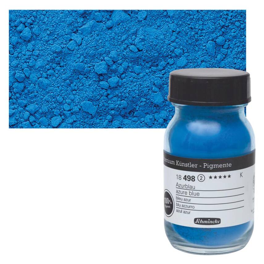 Schmincke Powder Pigment Azure Blue 100 ml - 1