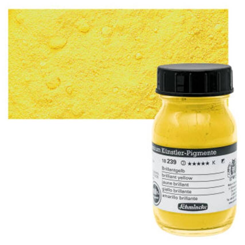 Schmincke Powder Pigment Brilliant Yellow 100 ml - 1