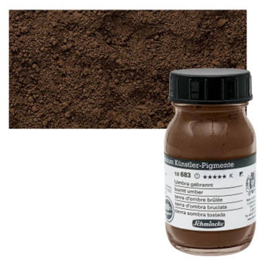 Schmincke Powder Pigment Burnt Umber 100 ml - 2