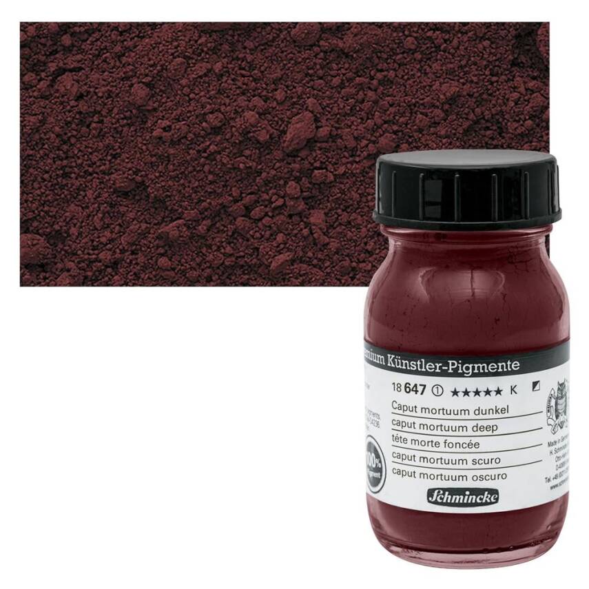 Schmincke Powder Pigment Caput Mortuum Deep 100 ml - 1