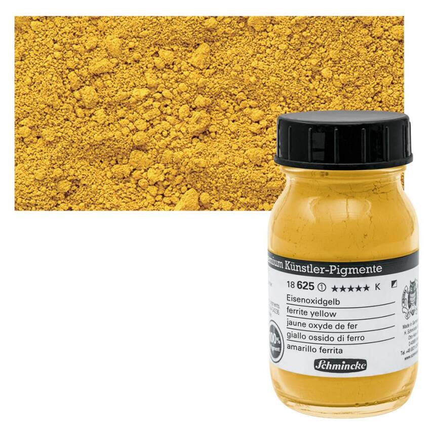Schmincke Powder Pigment Ferrite Yellow 100 ml - 1
